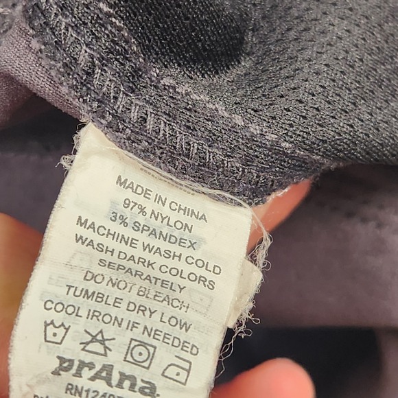 Prana Zion Pants 36x30 Gray Belted Hiking Outdoor Slim Fit Stretch Outdoors - Picture 7 of 14